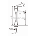 Robinet de lavabo de cuve de vanité en laiton